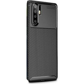Gpack Huawei P30 Pro Negro Karbon Dizayn Siyah Silikon Kılıf