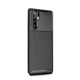 Gpack Huawei P30 Pro Negro Karbon Dizayn Siyah Silikon Kılıf