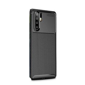 Gpack Huawei P30 Pro Negro Karbon Dizayn Siyah Silikon Kılıf