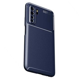Gpack Huawei P40 Lite 5g Negro Karbon Dizayn Silikon Lacivert Kılıf