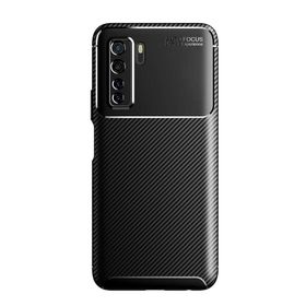 Gpack Huawei P40 Lite 5G Negro Karbon Dizayn Silikon Siyah Kılıf