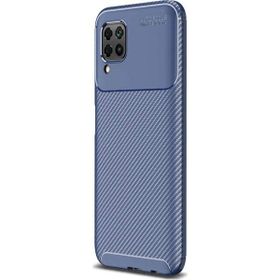 Gpack Huawei P40 Lite Negro Karbon Dizayn Silikon Lacivert Kılıf