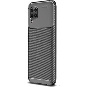 Gpack Huawei P40 Lite Negro Karbon Dizayn Silikon Siyah Kılıf