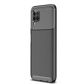 Gpack Huawei P40 Lite Negro Karbon Dizayn Silikon Siyah Kılıf
