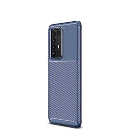 Gpack Huawei P40 Pro Negro Karbon Dizayn Silikon Lacivert Kılıf