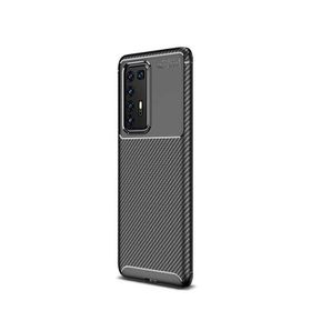 Gpack Huawei P40 Pro Negro Karbon Dizayn Silikon Siyah Kılıf
