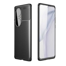 Gpack Huawei P50 Pro Negro Karbon Görünüm Korumalı Silikon Lux Kılıf