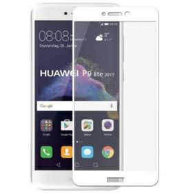 Gpack Huawei P9 Lite Renkli Full Kapatan Cam Siyah Ekran Koruyucu