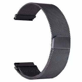 Gpack Huawei Watch 3 Active Hasır Metal Örgülü Ayarlanabilir Siyah Kordon