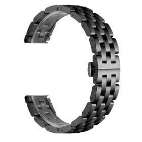 Gpack Huawei Watch 3 Active Metal Örgü Görünüm KRD 20 Siyah Kordon
