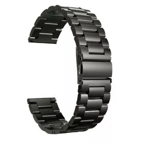 Gpack Huawei Watch 3 Active Metal Sıralı KRD 04 Siyah Kordon