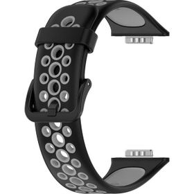 Gpack Huawei Watch Fit 2 Delikli Silikon Birebir HS 19 Antrasit Kordon