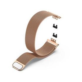 Gpack Huawei Watch Fit Elegant Hasır Metal Örgülü Ayarlanabilir Bronz Kordon