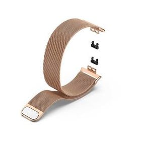 Gpack Huawei Watch Fit Elegant Hasır Metal Örgülü Ayarlanabilir Bronz Kordon