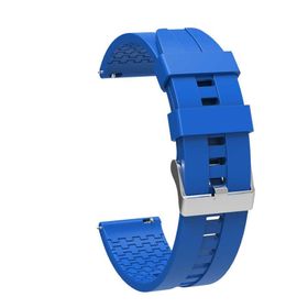 Gpack Huawei Watch GT 2 42 mm Silikon Kancalı KRD 23 Mavi Kordon