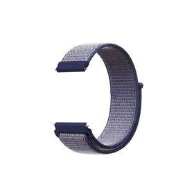 Gpack Huawei Watch GT 2 46 mm Kumaş Cırtcırt Kordon Lacivert Kordon