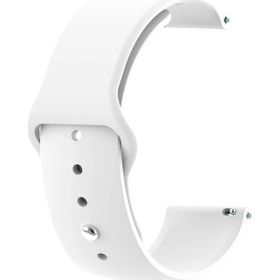 Gpack Huawei Watch GT 2 Pro Mat Düz Renkli Silikon Beyaz Kordon