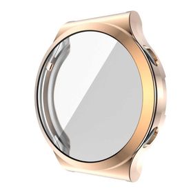 Gpack Huawei Watch GT 2 Pro Önü Kapalı Renkli Silikon Bronz Kordon
