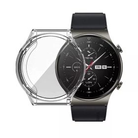 Gpack Huawei Watch GT 2 Pro Önü Kapalı Şeffaf Silikon Renksiz Kordon