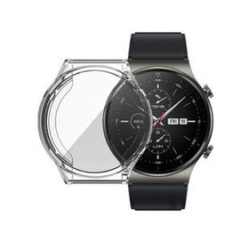 Gpack Huawei Watch GT 2 Pro Önü Kapalı Şeffaf Silikon Renksiz Kordon