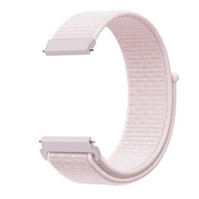 Gpack Huawei Watch GT 3 Active 46 mm Cırtcırt Kumaş Ayarlanabilir Açık Pembe Kordon