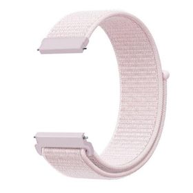 Gpack Huawei Watch GT 3 Active 46 mm Cırtcırt Kumaş Ayarlanabilir Açık Pembe Kordon