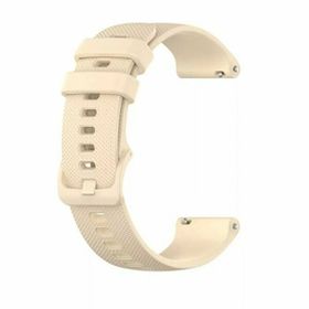 Gpack Huawei Watch GT 3 Classic 46 mm Benekli Kancalı Silikon Bej Kordon