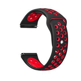 Gpack Huawei Watch GT 3 Elite 46 mm Delikli Çift Renk Silikon Antrasit Kordon