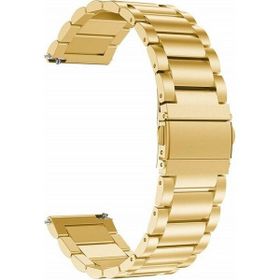 Gpack Huawei Watch GT 3 Elite 46 mm Metal Sıralı Kordon KRD 04 Bronz Kordon
