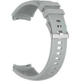 Gpack Huawei Watch GT 3 Elite 46 mm Silikon Kancalı Ayarlanabilir KRD 18 Gri Kordon