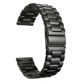 Gpack Huawei Watch GT 3 Pro 43 mm Metal Sıralı Kordon Siyah Kordon