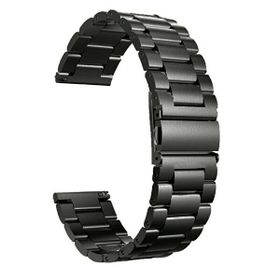 Gpack Huawei Watch GT 3 Pro 43 mm Metal Sıralı Kordon Siyah Kordon