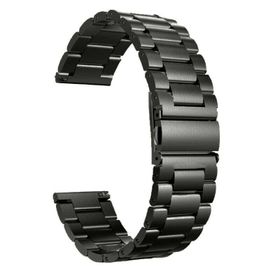 Gpack Huawei Watch GT 3 Pro 43 mm Metal Sıralı Kordon Siyah Kordon