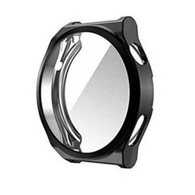 Gpack Huawei Watch GT 3 Pro 43 mm Renkli Silikon Gard 02 Siyah Ekran Koruyucu