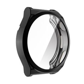Gpack Huawei Watch GT 3 Pro 46 mm Önü Kapalı Renkli Silikon Siyah Kordon