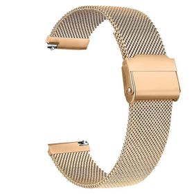 Gpack Huawei Watch GT2 46 mm Çıtçıtlı Hasır Metal Örgülü KRD 45 Gold Kordon