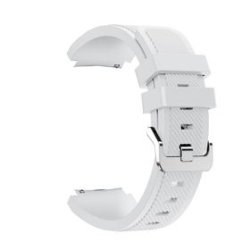 Gpack Huawei Watch Gt2 46 mm Silikon Çizgili Silikon Kancalı Kırmızı Kordon
