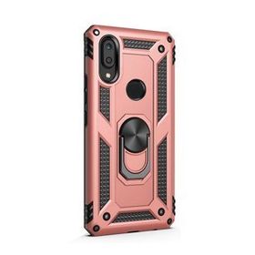 Gpack Huawei Y7 Prime 2019 Vega Standlı Yüzüklü Mıknatıslı Kırmızı Kılıf