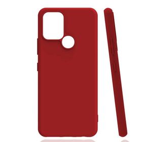 Gpack Infinix Hot 10 Renkli Korumalı Premier Mat Silikon Kırmızı Kılıf