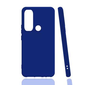Gpack Infinix Hot 9 Renkli Korumalı Premier Mat Silikon Mavi Kılıf
