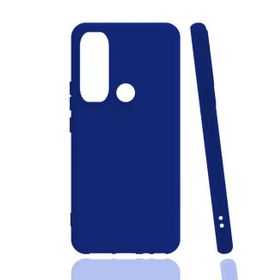Gpack Infinix Hot 9 Renkli Korumalı Premier Mat Silikon Mavi Kılıf