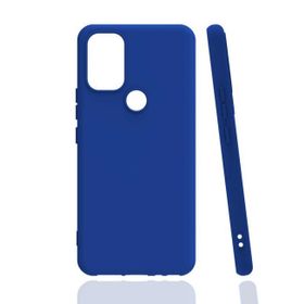Gpack İnfinix Smart 5 Renkli Korumalı Premier Mat Silikon Mavi Kılıf