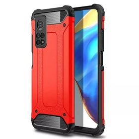Gpack Kırmızı Xiaomi Mi 10T Crash Tank Koruma Full Ekran Koruyucu Nano Cep Telefon Kılıfı