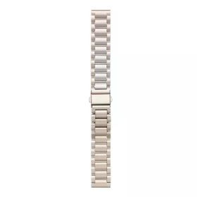 Gpack KRD 04 Garmin Active 3S 18 mm Metal Sıralı Gümüş Kordon