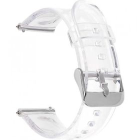 Gpack KRD 13 Renksiz Honor Watch GS 3i Metal Tokalı Şeffaf Silikon Kordon