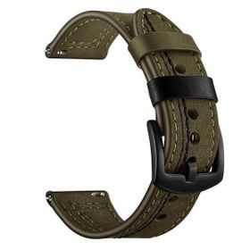 Gpack KRD-19 Amazfit GTR 3 Pro Nubuk Deri Görünüm Dikişli Silikon Kordon