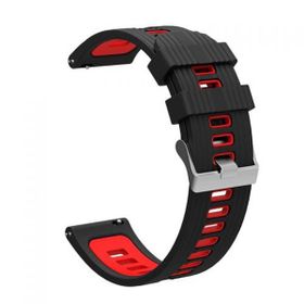 Gpack KRD-55 Amazfit GTR 47 mm Delikli Çift Renk Şık Tasarım Silikon Kordon