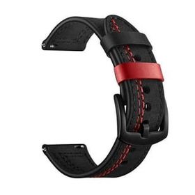 Gpack KRD19 Amazfit Cheetah Pro Nubuk Deri Görünüm Dikişli Siyah Kordon