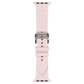 Gpack KRD92 Apple Watch Series 8 41 mm Katman Görünüm Spor Silikon Açık Pembe Kordon