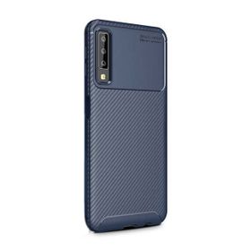 Gpack MHR1312358917 Samsung Galaxy A50S Negro Karbon Dizayn Silikon Cep Telefonu Kılıf